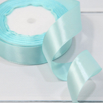 Лента Атласная 2,5см х 28м Сатин (Голубой)