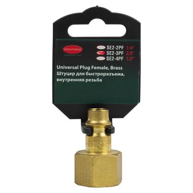 Штуцер для быстроразъема внутр. резьба 3/8''(в пластиковом держателе) RockForce##Rock FORCE RF-SE2-3PF