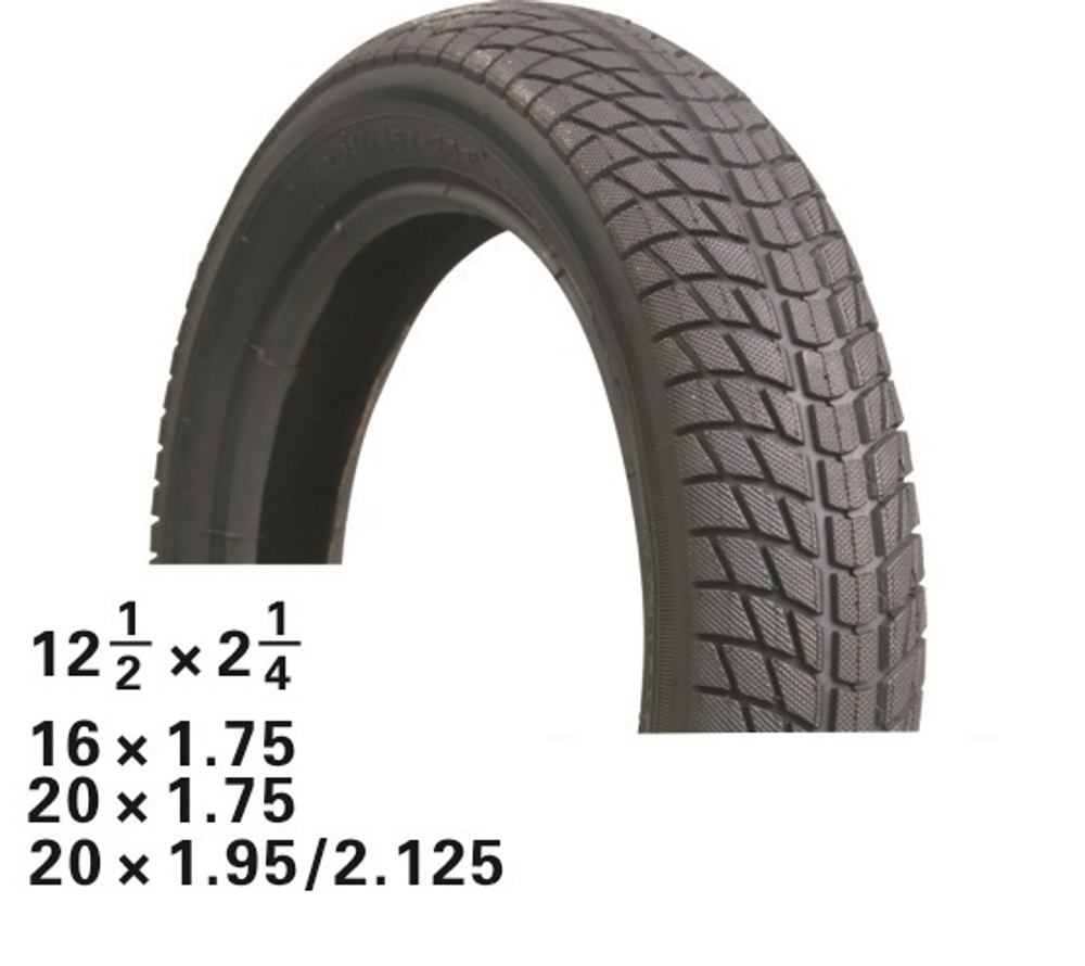 Покрышка .255 x 55 09-500196 ВЕЛОСИПЕДНАЯ (до 2 Bar) низкий черная HOTA SALE