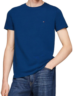 Мужская теннисная футболка Tommy Hilfiger Stretch Slim Fit - небесный