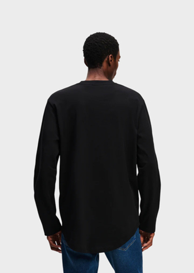 Лонгслив KARL LAGERFELD JEANS Reg Ls Curved Hem Tee