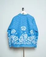 Купить Куртка Soeurs Утепленная с Кружевным Карманом синяя Куртка Soeurs Утепленная с Кружевным Карманом синяя