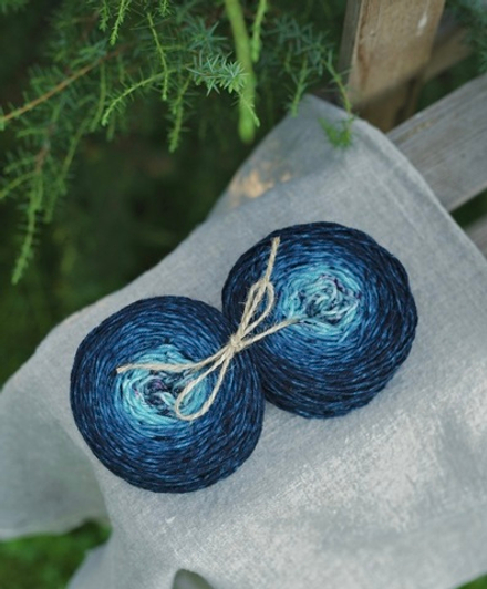 Градиент носочный "Морской в крапинку"