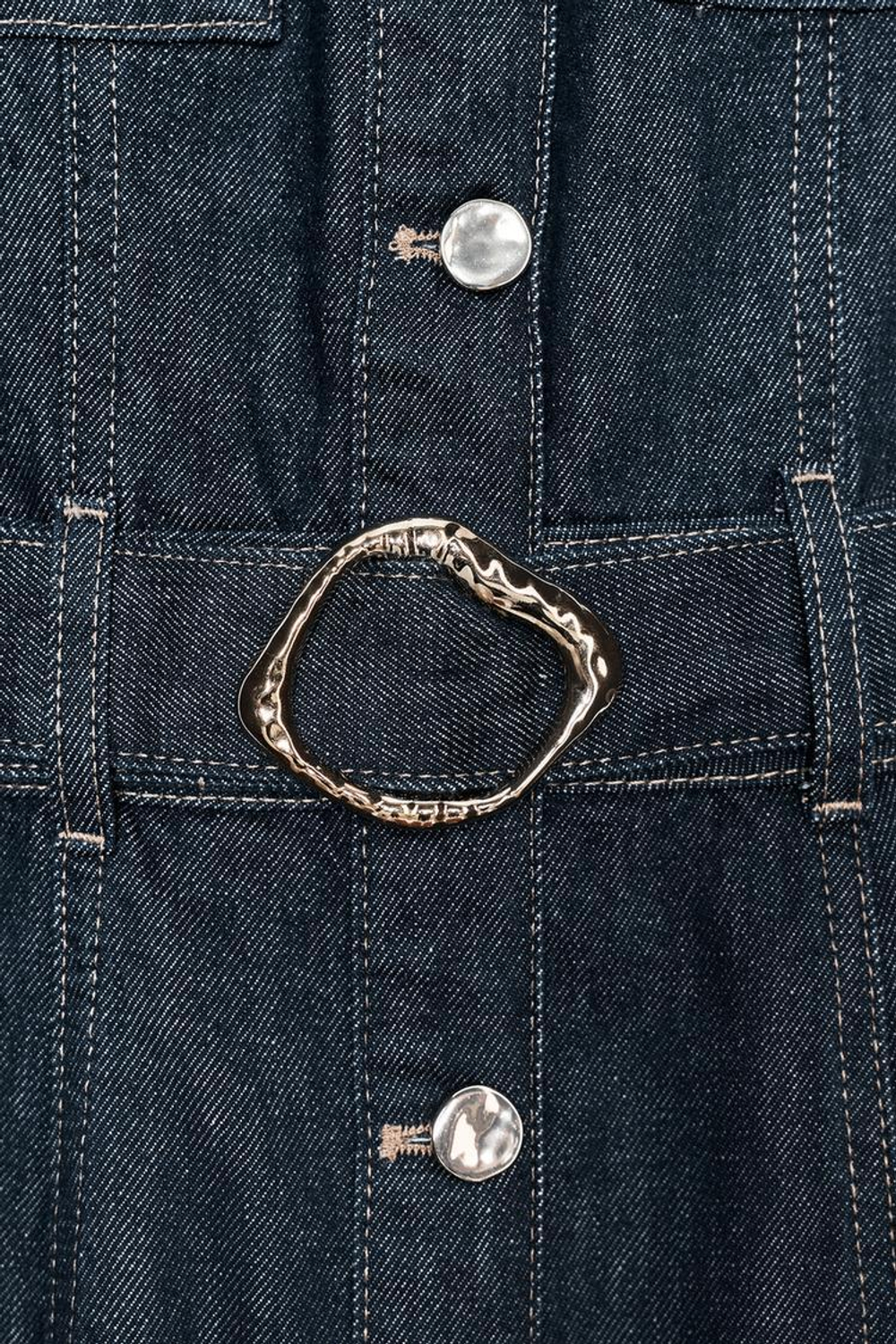 ZARA ДЖИНСОВОЕ ПЛАТЬЕ Z1975 С ПОЯСОМ, СИНИЙ