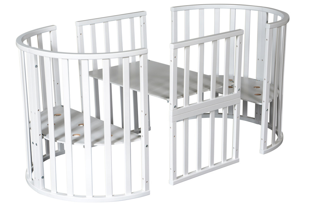 Детская кроватка Severyanka 3 сл.кость (6в1, овальная, круглая, универсальный маятник, колесо)
