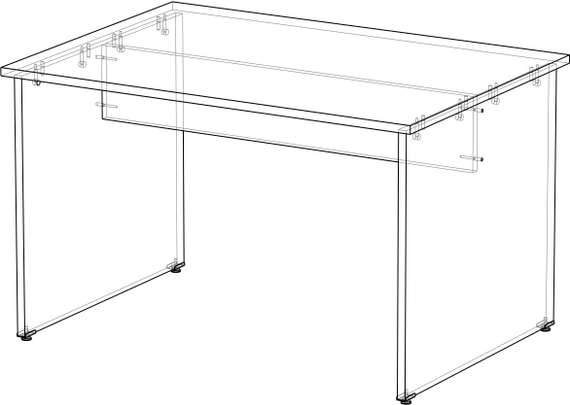 Стол руководителя приставной