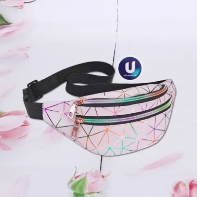 Сумка на пояс «Harizma», цвет пудровый, 31*12 см