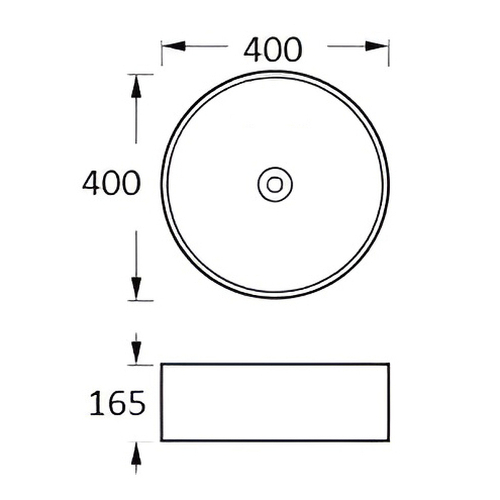 Раковина-чаша Aquatek 40 AQ5118-MB Черная матовая