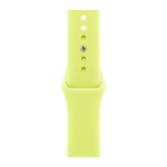 Умные часы Apple Watch Series 11 GPS, 42mm, Silver Aluminium Case with Neon Yellow Sport Band, M/L