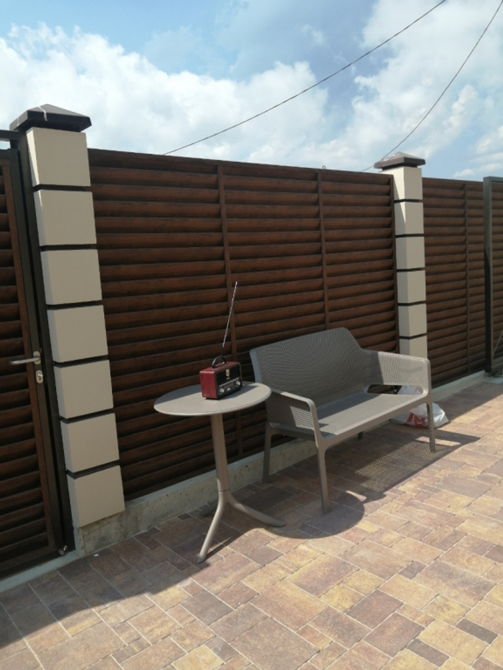 Стол пластиковый обеденный Nardi Spritz + Spritz Mini, тортора