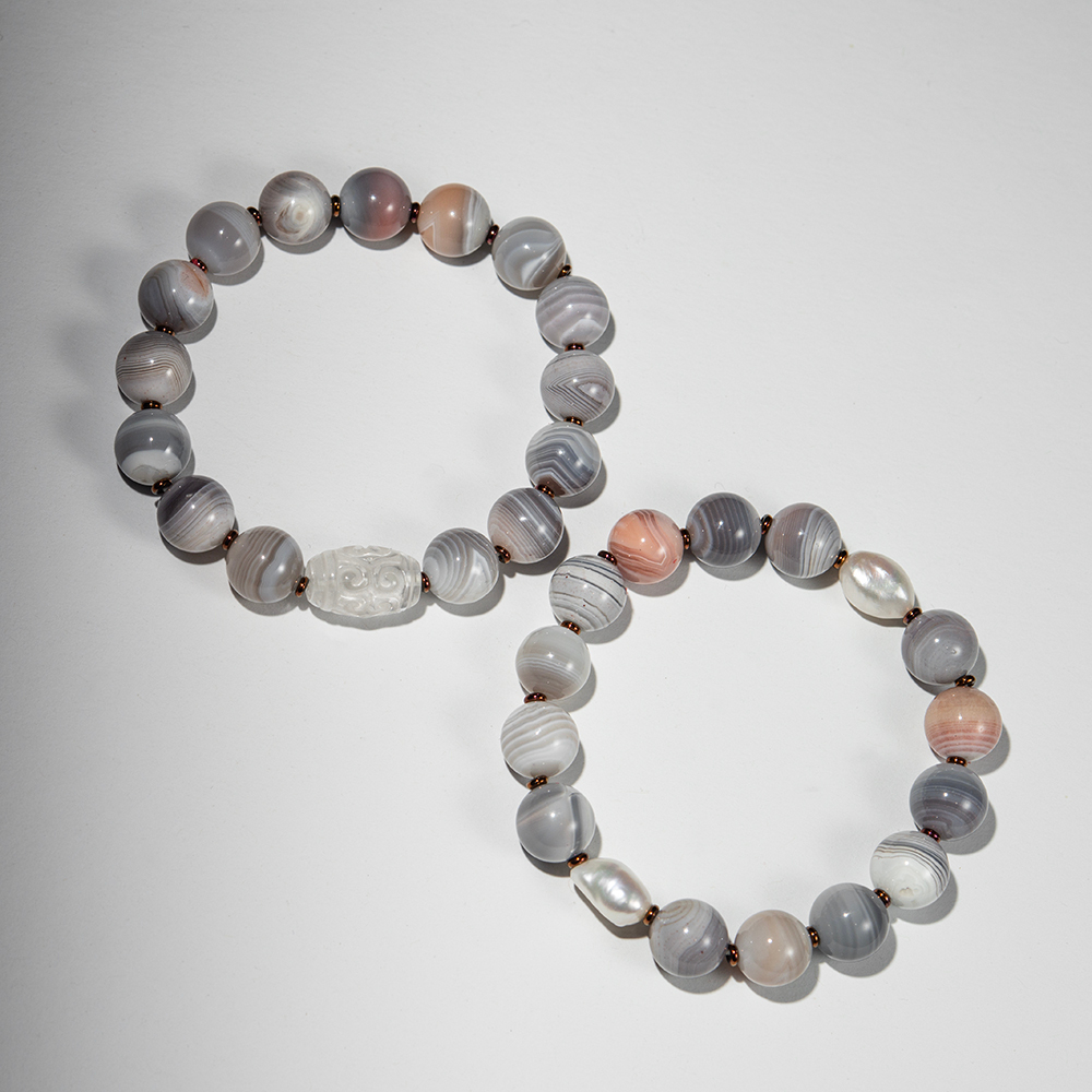 Агат Ботсвана персиковый, шар 10,4мм