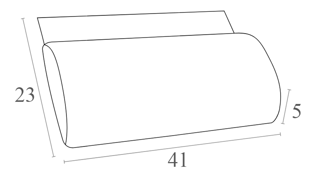 Подушка-подголовник для шезлонга Siesta Contract Slim, темно-серый