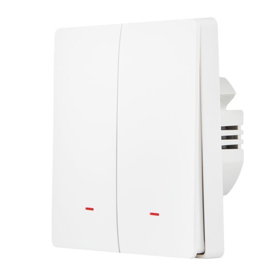 Выключатель HOMMYN настенный zigbee 2 клавиши (без нейтрали) SWZBNN02W купить в Москве и Московской области по низкой цене с доставкой по России — (1) Выключатель HOMMYN настенный zigbee 2 клавиши (без нейтрали) SWZBNN02W — (1)