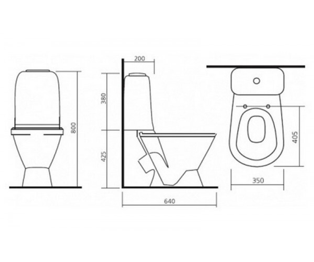 УНИТАЗ-КОМПАКТ SANITA САМАРСКИЙ ЭКОНОМ