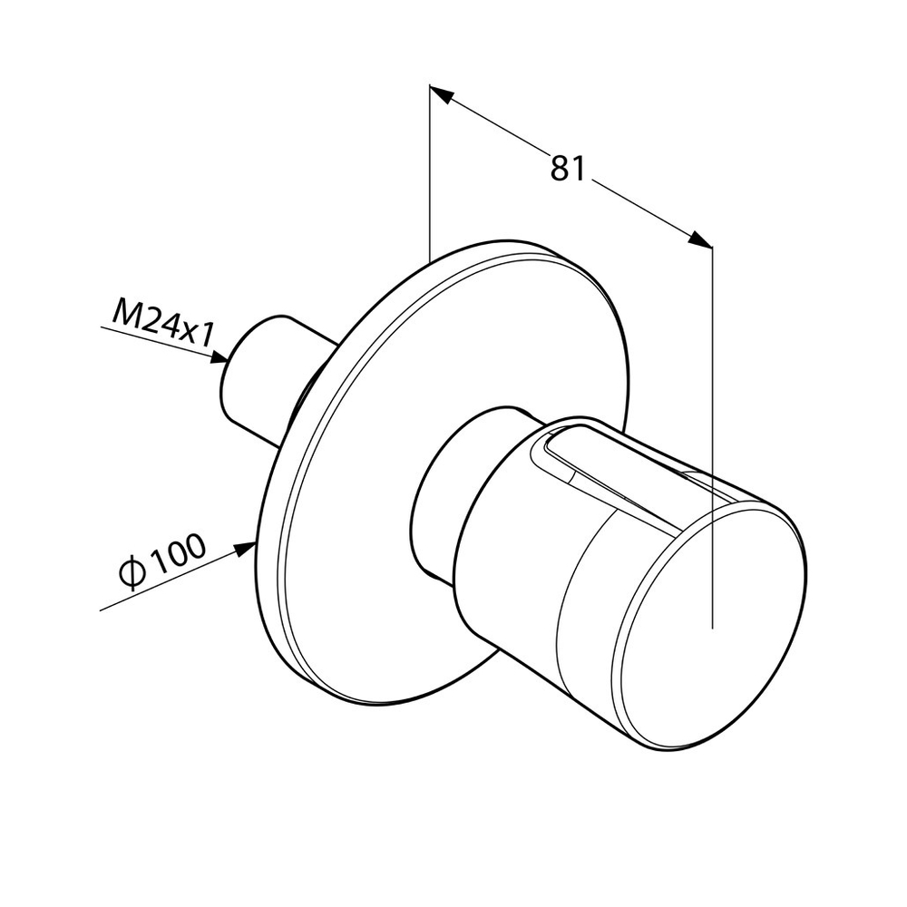 Переключатель для душа на 2 положения Kludi Balance 528470575 схема