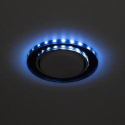 Встраиваемый светильник со светодиодной подсветкой ЭРА DK LD51 BK GX53 черный | Встраиваемые LED светильники