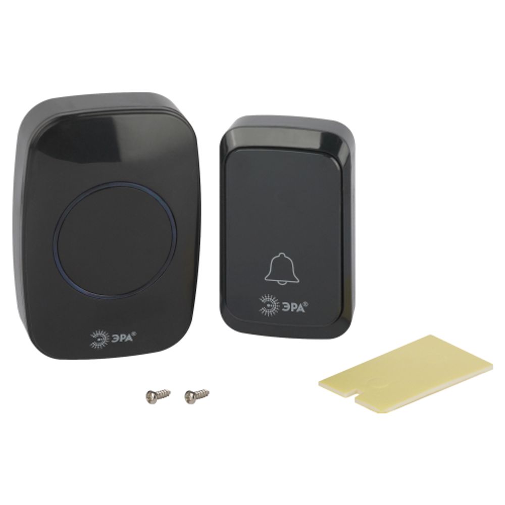 Звонок дверной ЭРА C88 беспроводной черный 38 мелодий