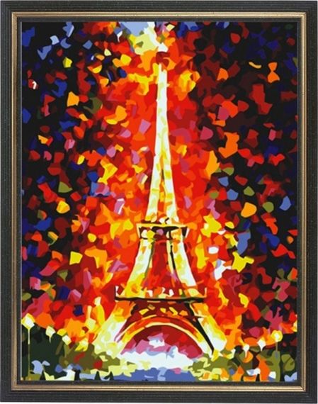 Эйфелева башня - картина со стразами, CK076