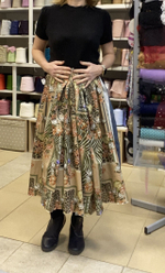 Ткань хлопок/шелк 100%-хлопок (Италия) ш-160см отрез 1,5 м