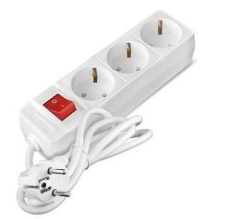 Удлинитель бытовой ТМ Союз 2200 Вт 3гн. ПВС с/з выкл 1,5м