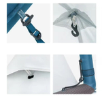 Палатка Naturehike Lingfeng Air 7.3 2-местная, быстросборная, надувной каркас, бело-голубая