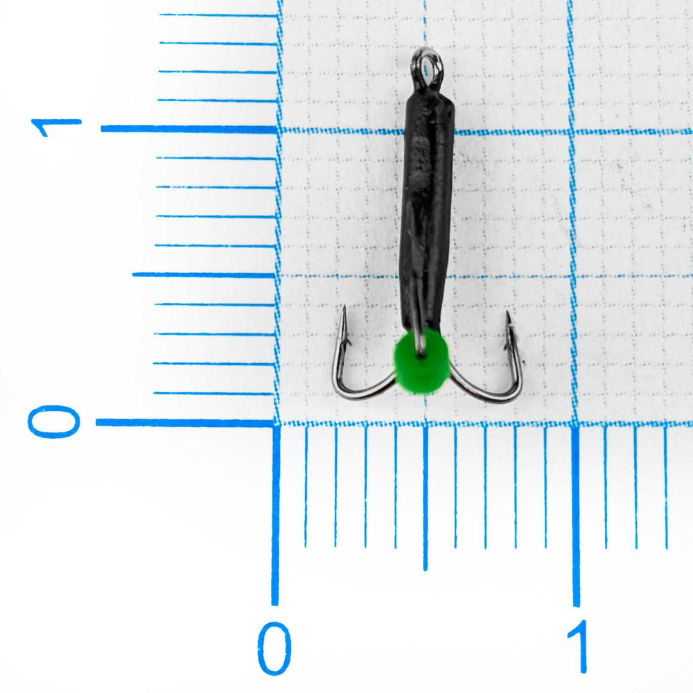 Мормышка Владимирская 348 "Чертик с ушком без коронки", 1.5мм, 0.2гр (15шт/уп)