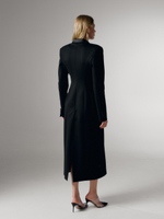Пальто из джерси с атласом Monica, черный