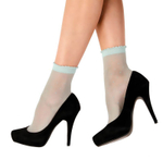 Носки в мелкий горох (Размер: S-M-L) (Цвет: голубой)