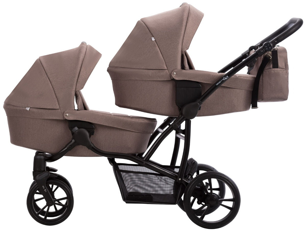 Детская коляска для двойни Bebetto 42 3 в 1 21 бежевый