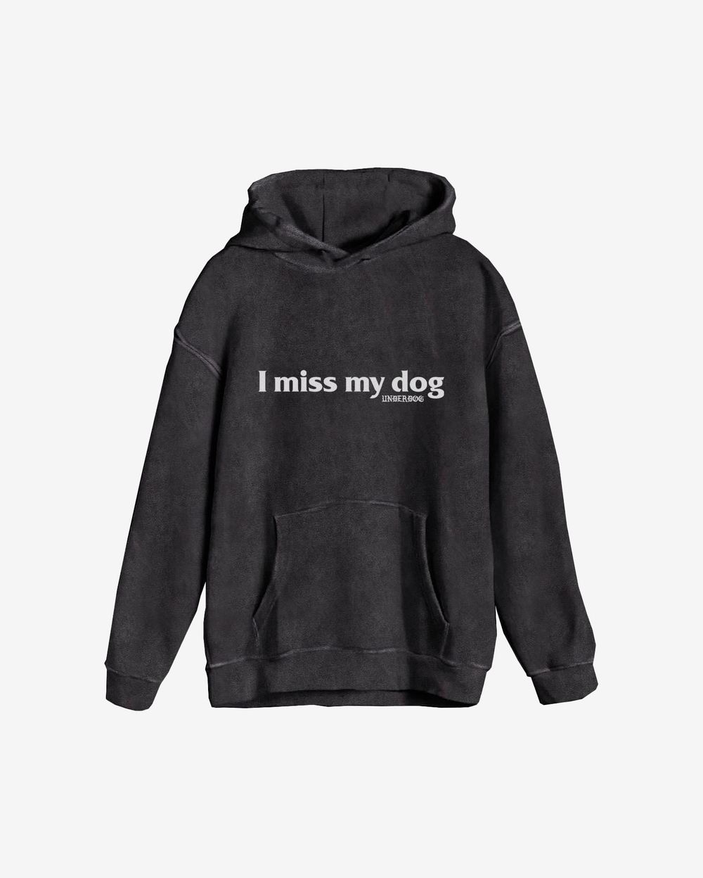 Худи Underdog I miss my dog Grey