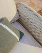 Уличный диван Alipa из акации и веревки цвета экрю 165 см