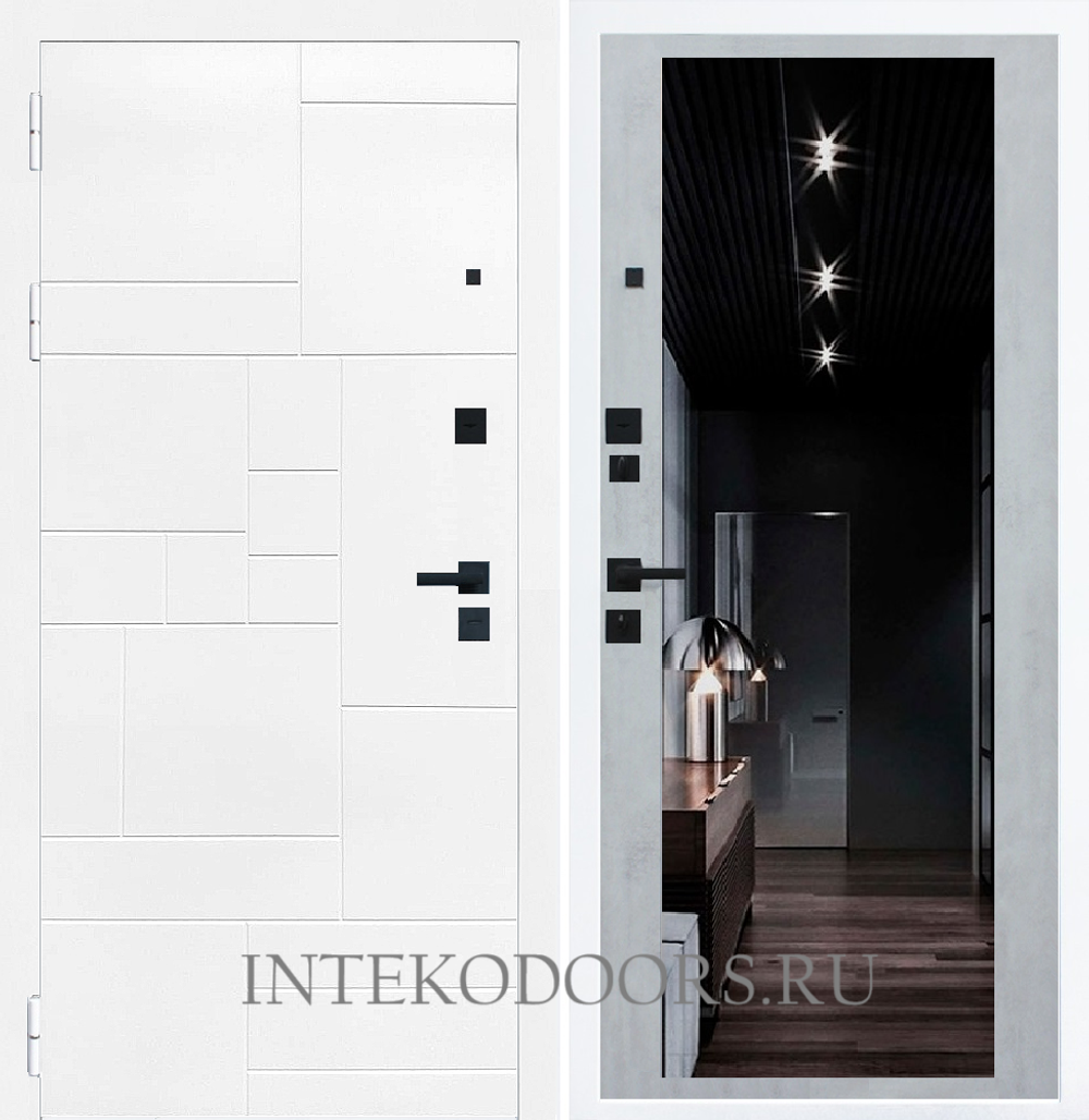 Домино Белое с зеркалом