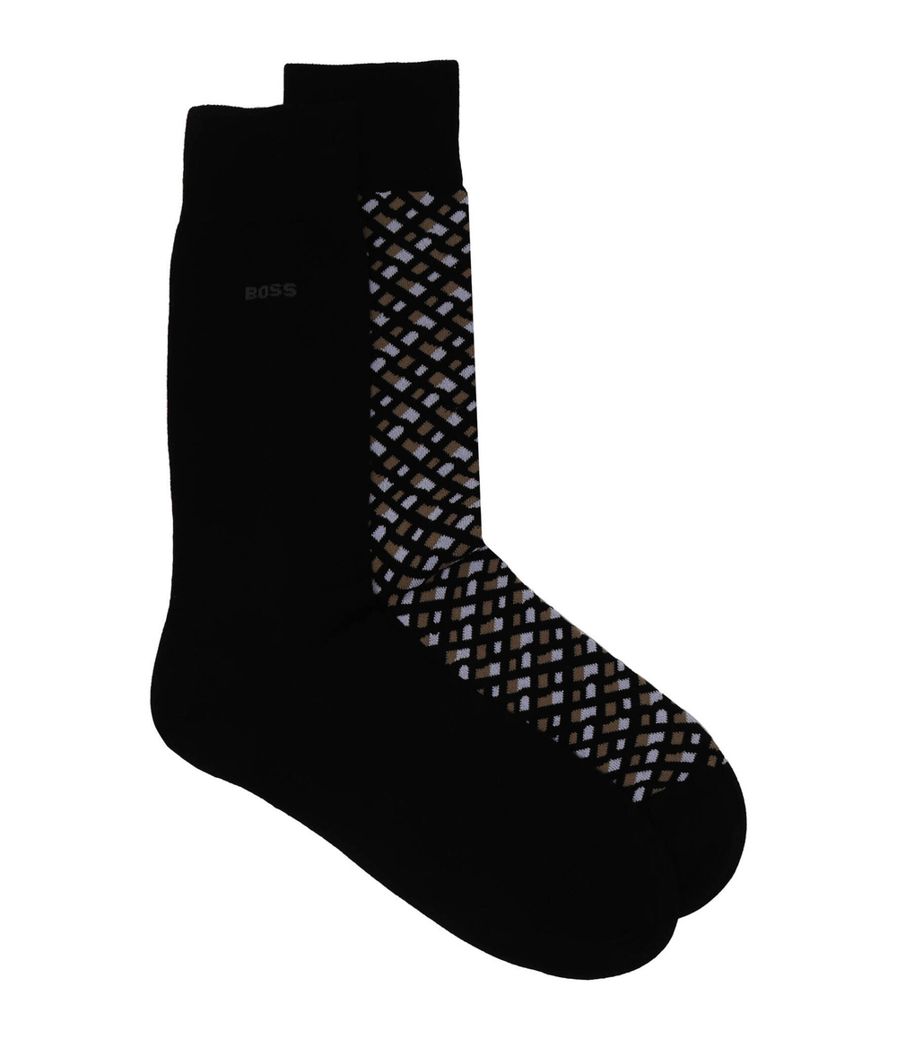 Носки 2 пары Monogram CC BOSS BLACK - черный(50515141)