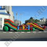 Большая надувная горка "Дракоша"