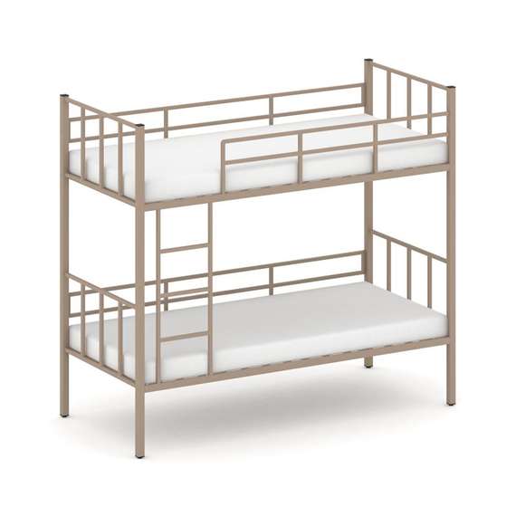 Overnight Кровать 2-х ярусная ON.MK2-002 Металл Латте 2080*950*1850