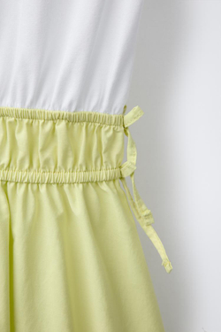 ZARA КОНТРАСТНОЕ ПЛАТЬЕ, ЛАЙМОВЫЙ