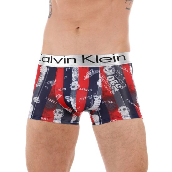 Мужские трусы боксеры в разноцветную полоску Calvin Klein