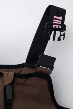 ZARA ВЕТРОЗАЩИТНЫЙ И ВОДОНЕПРОНИЦАЕМЫЙ КОМБИНЕЗОН RECCO® SYSTEM, ШОКОЛАДНЫЙ