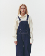 Denim Loose Fit Overall Dark-Blue