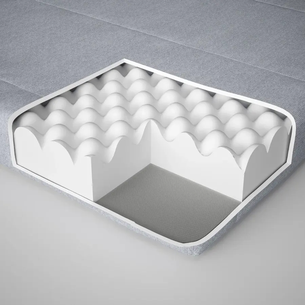 Двуспальный матрас - ÅGOTNES IKEA/ОГОТНЕС ИКЕА, 140x200 см, серый