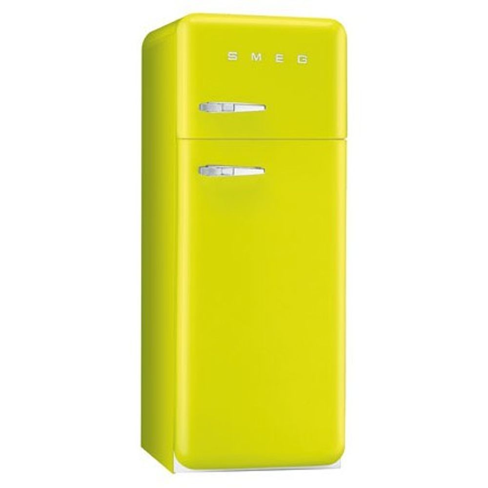 Холодильник отдельностоящий цвет лайм Smeg FAB30RLI5