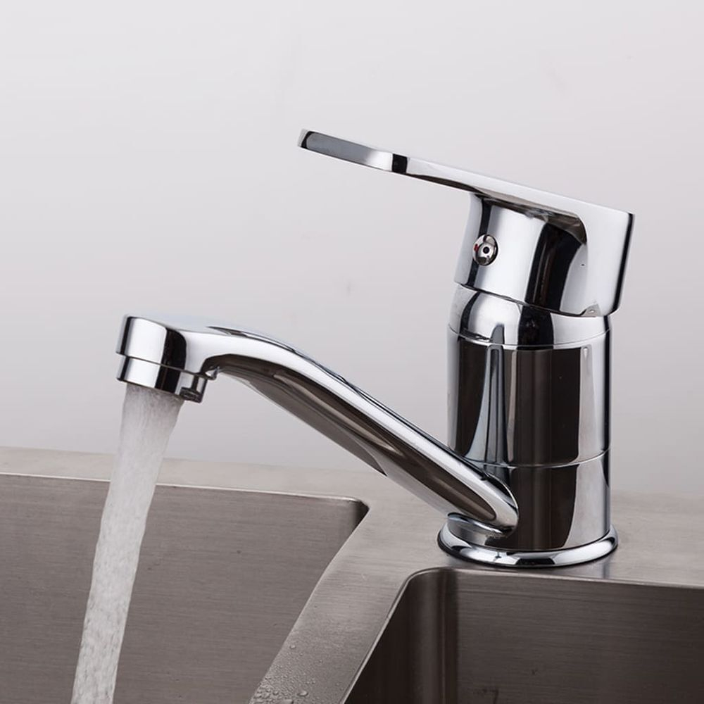 Смеситель для раковины, Frud, корот изл, с картриджем, хром, R45072