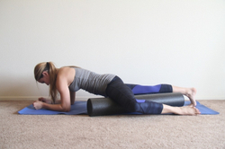 Цилиндр для пилатес EVA 90 см премиум (высокая плотность)