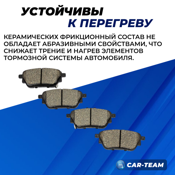 Колодки тормозные задние (керамические) Haval Dargo 4WD, Great Wall (арт. ZCP-1316)