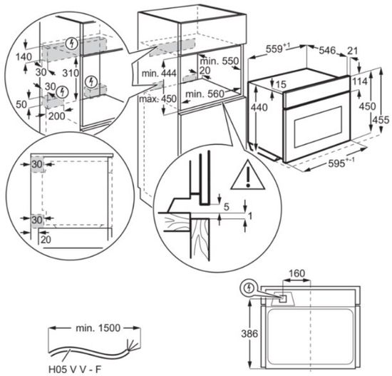 Электрический духовой шкаф Electrolux VKK8E00X
