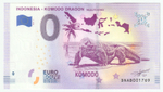 Indonesia, 0 Euro - Komodo Dragon, 2019, UNC