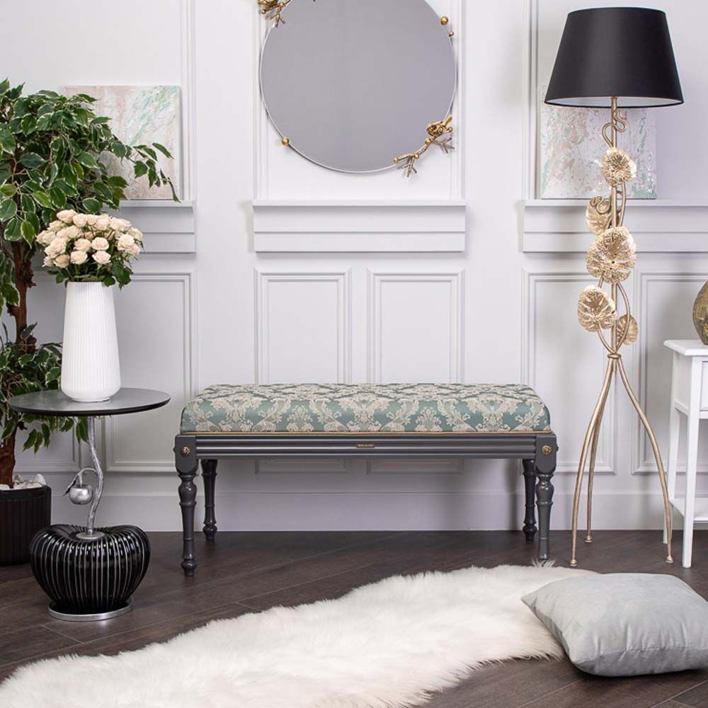 Банкетка Классика 2 Серый Каледония Минт