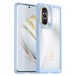 Чехол с усиленными боковыми рамками синего цвета для смартфона Huawei Nova 10