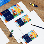 Холст на картоне DELI "Finenolo", 40х50 см, 280 г/м2, среднее зерно, хлопок