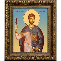 Евсигний Антиохийский святой мученик. Икона на холсте.